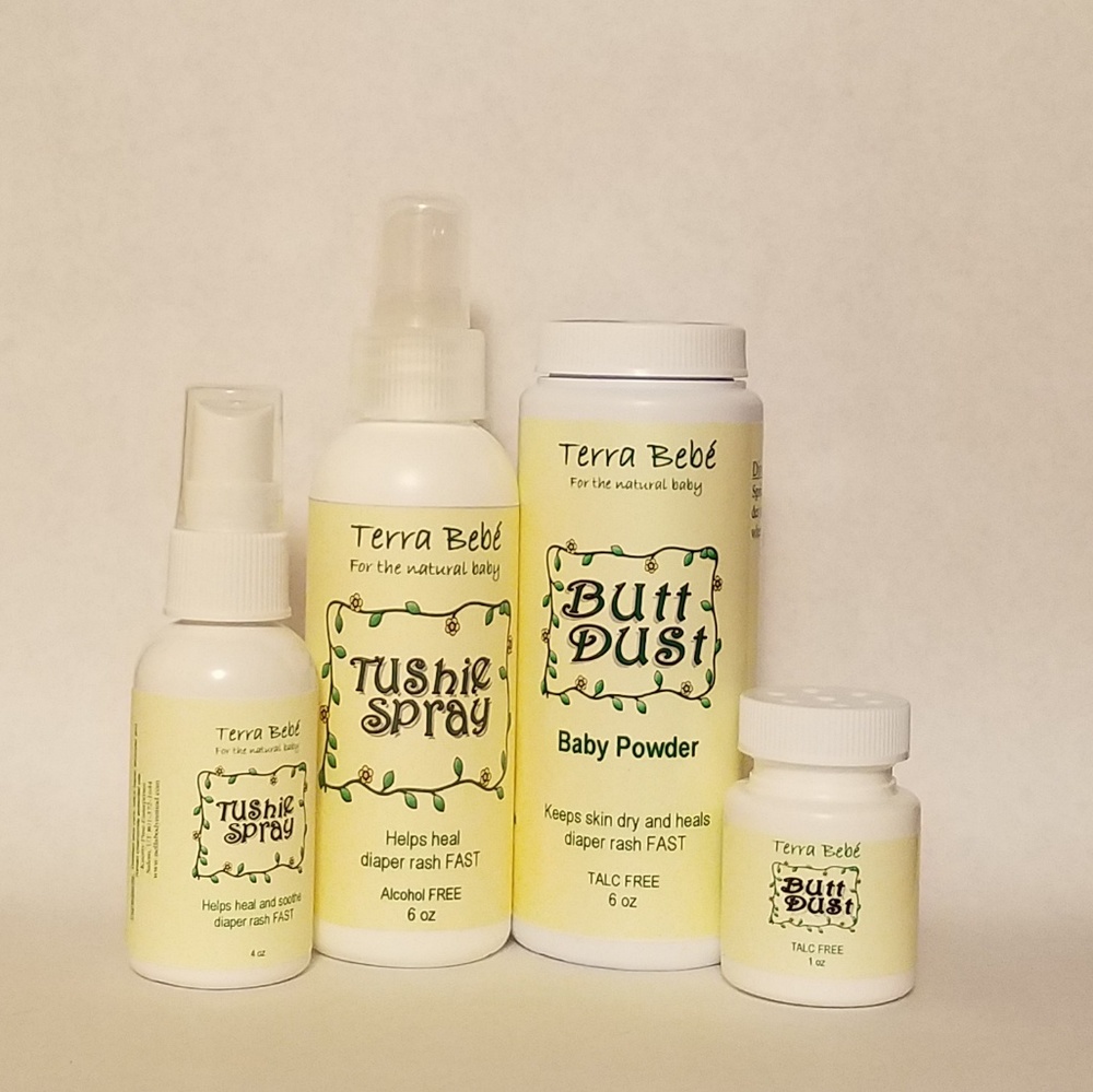 Spray & Sprinkle set. Butt Dust and Tushie Spray
